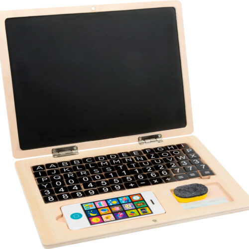Holz-Laptop mit Magnet-Tafel