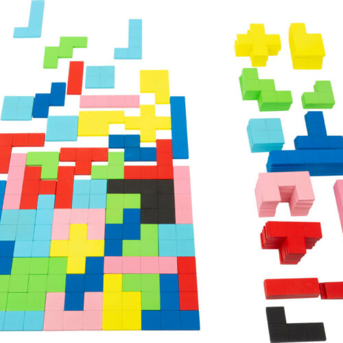 Holzpuzzle geometrische Formen