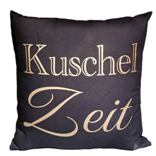 Spruch- oder Dekokissen "Kuschelzeit"