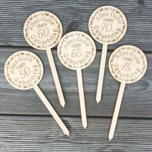 Blumenstecker "Alles Gute zum Geburtstag!"