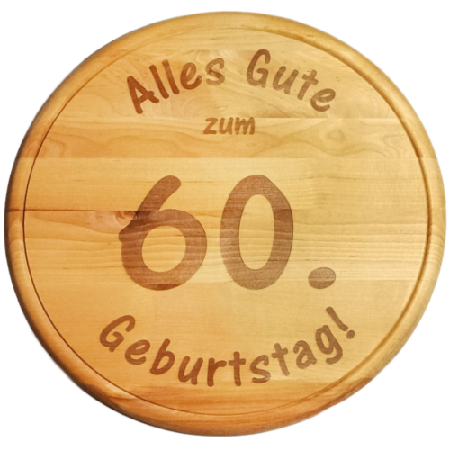 Dekobrett Rund "Alles Gute zum Geburtstag"