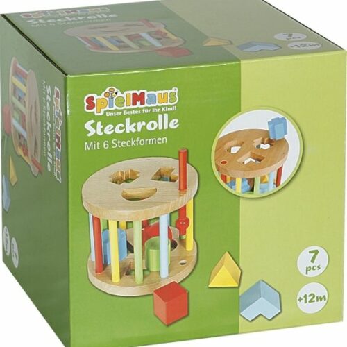 Steckbox, rund, 6 Steine