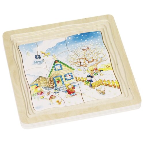 Schichtenpuzzle "Jahreszeiten"