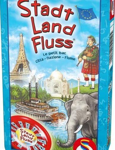 Stadt, Land, Fluss in Metalldose
