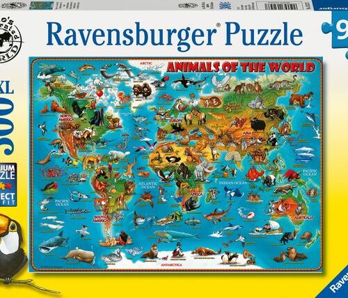 Puzzle Tiere rund um die Welt