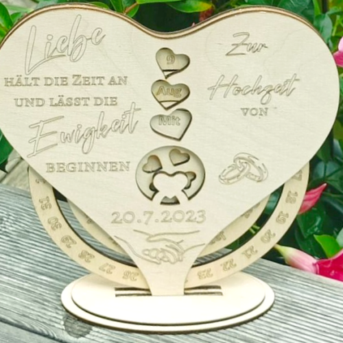 Ewiger Kalender Herzform