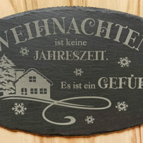 Schiefertafel "Weihnachten"