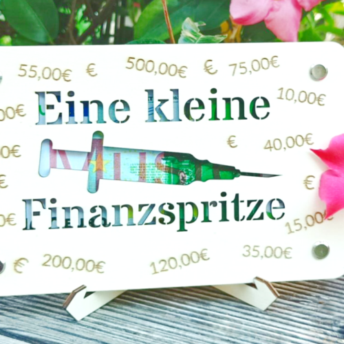 Geschenkkarte "Kleine Finanzspritze"