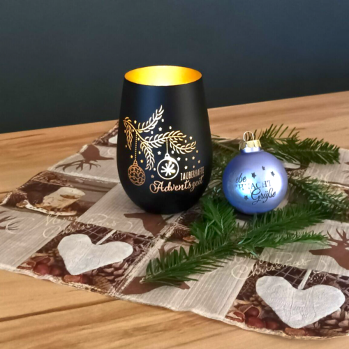 Windlicht "Zauberhafte Adventszeit"