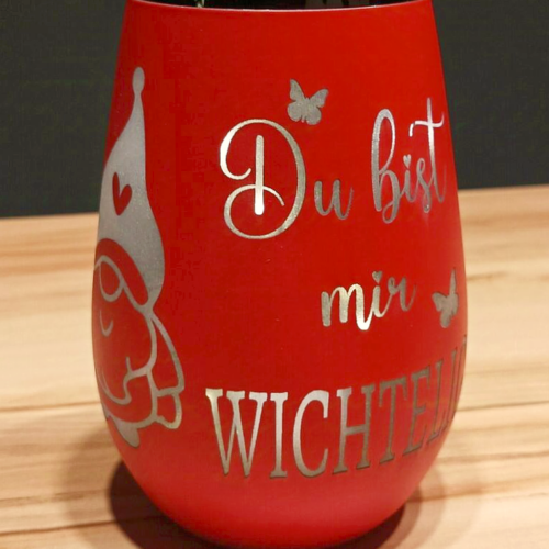 Windlicht "Du bist mir wichtelig"