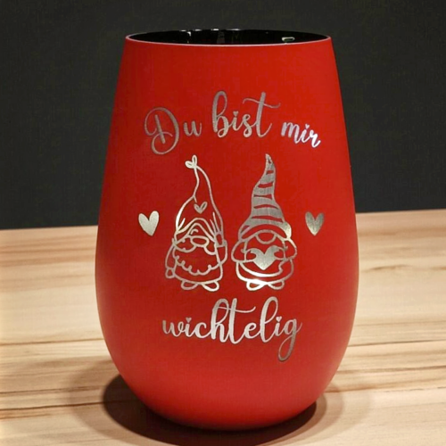 Windlicht "Du bist mir wichtelig"