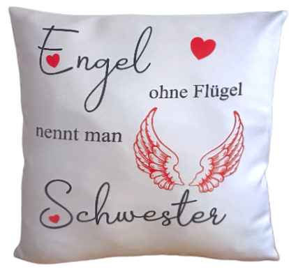 Polster "Engel ohne Flügel nennt man Schwester"