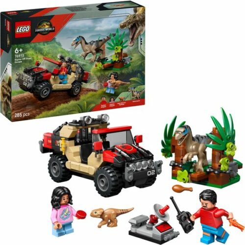 LEGO® Jurassic World™ 76972 Raptor: Verfolgungsjagd mit dem Geländewagen
