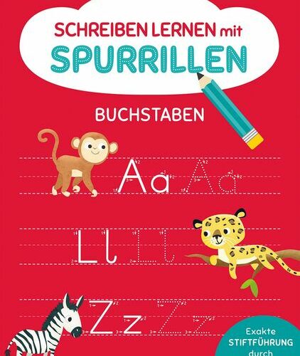 Schreiben lernen - Spurrillen Buchstaben