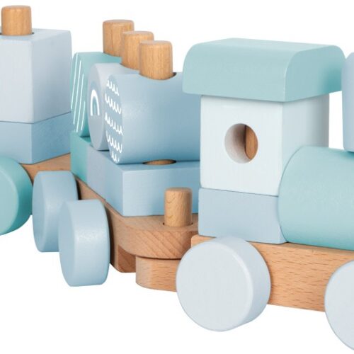 Holzzug blau