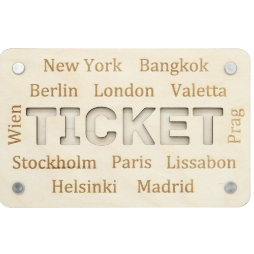 Geschenkkarte "Ticket"