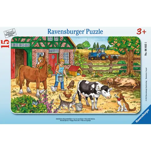 Ravensburger 6035 Puzzle Glückliches Bauernhofleben 15 Teile