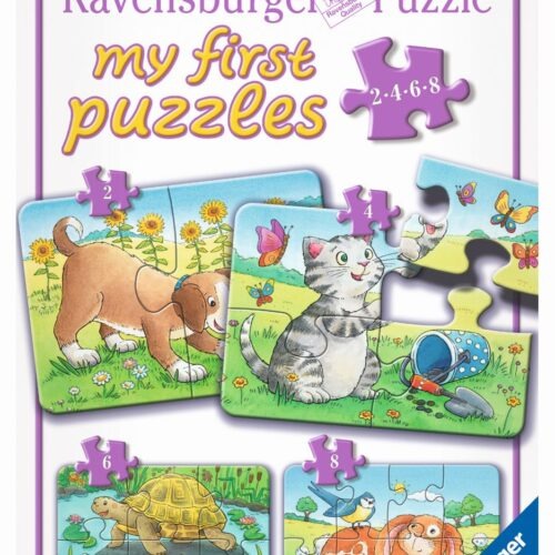 Ravensburger 6951 Puzzle Niedliche Haustiere 2/4/6/8/ Teile
