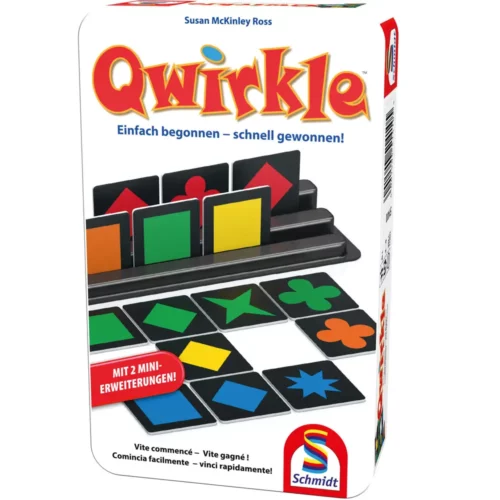 Qwirkle Bring-mich-Mit-Spiel in der Metalldose