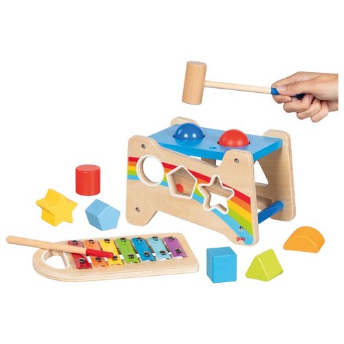 Hammerbank mit Xylophon und Sortierfunktion